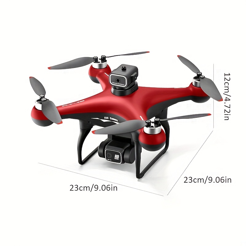 [Niezbędne do podróży Fotografia lotnicza] S116 Dron z podwójną kamerą, Hovering na przepływie optycznym, Unikanie przeszkód z czterech stron, Elektrycznie regulowana podwójna kamera, Silnik bezszczotkowy, Długa żywotność baterii, LED Night Navigation Light, Jedno-klikowe sterowanie, Odpowiednie dla początkujących, Odpowiednie dla dorosłych i młodzieży, Prezent urodzinowy/wakacyjny, Przenośny zestaw do podróżnej fotografii lotniczej