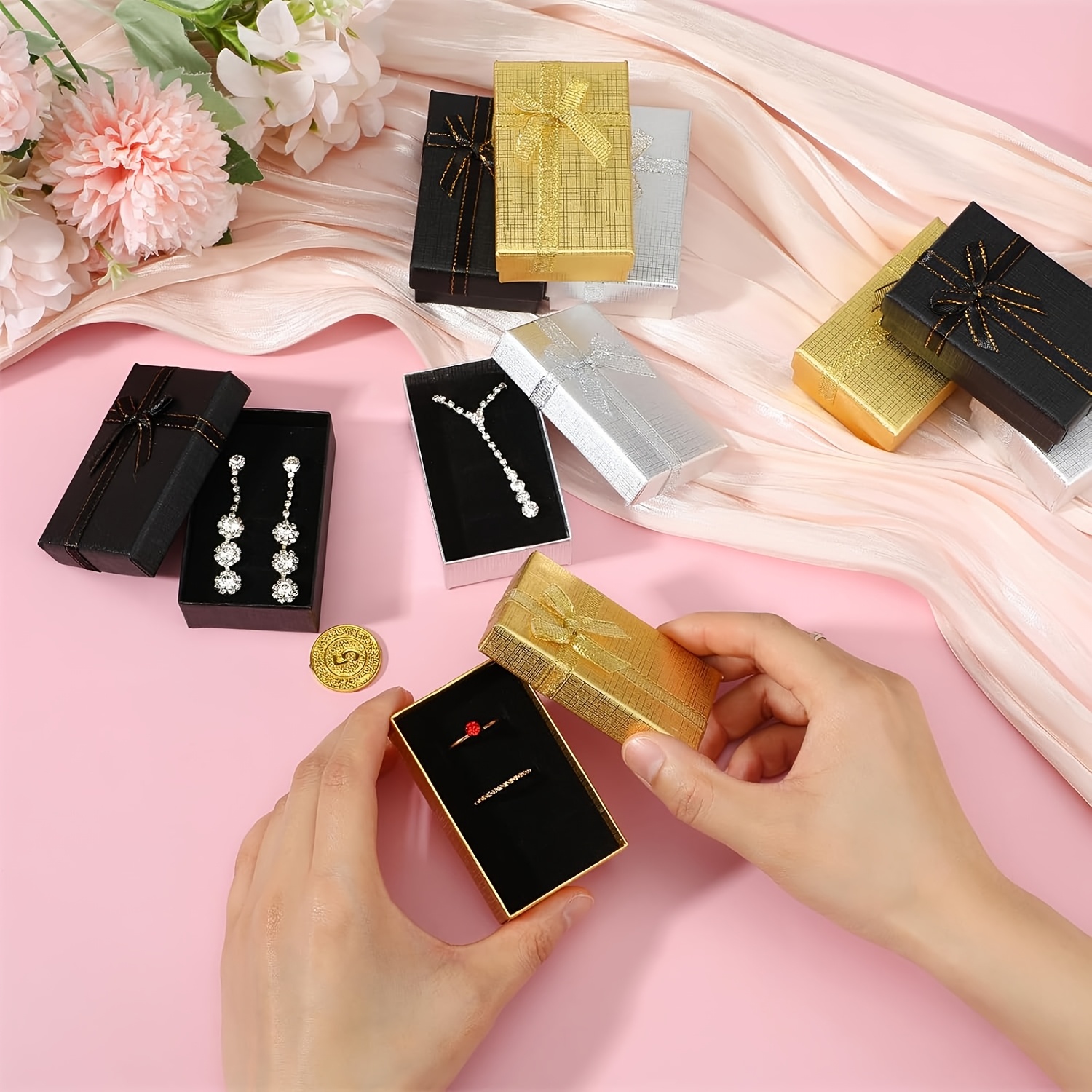 36pcs Bulk Small Paper Gift Boxes with Lids