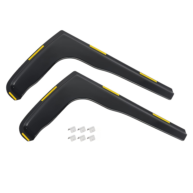 Image of 2pcs Car Front Window In-channel Rain Guards/wind Deflectors (with 8 Clips) For Relay/jumper/boxer/for Mk3 2006-2024 Van