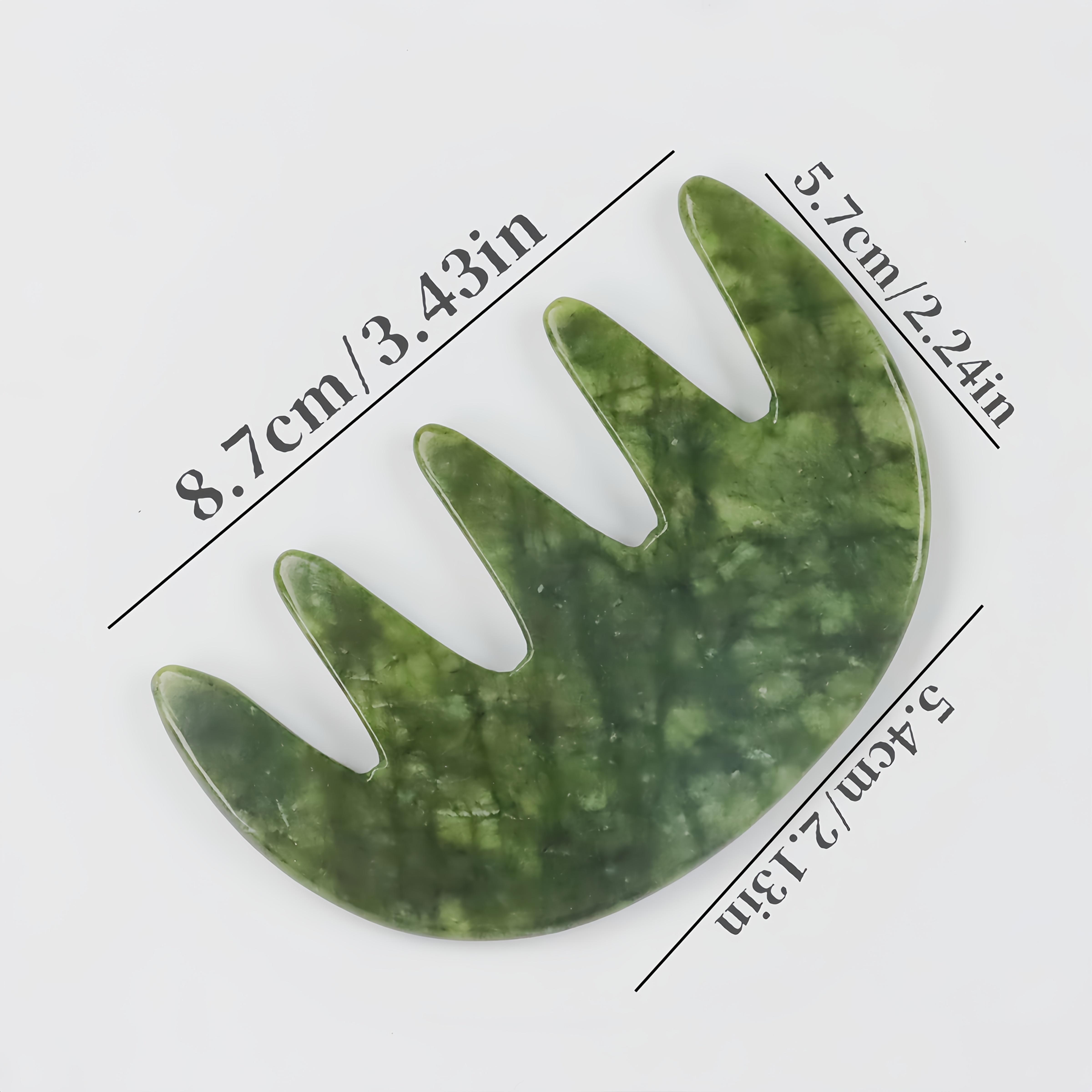 Peine de Masaje Guassa Tallado a Mano | Masajeador de Piel y Cabello Guassa y Herramienta de Afeitado Guassa | Masajeador de Cabeza Multifuncional Portátil para el Cuero Cabelludo