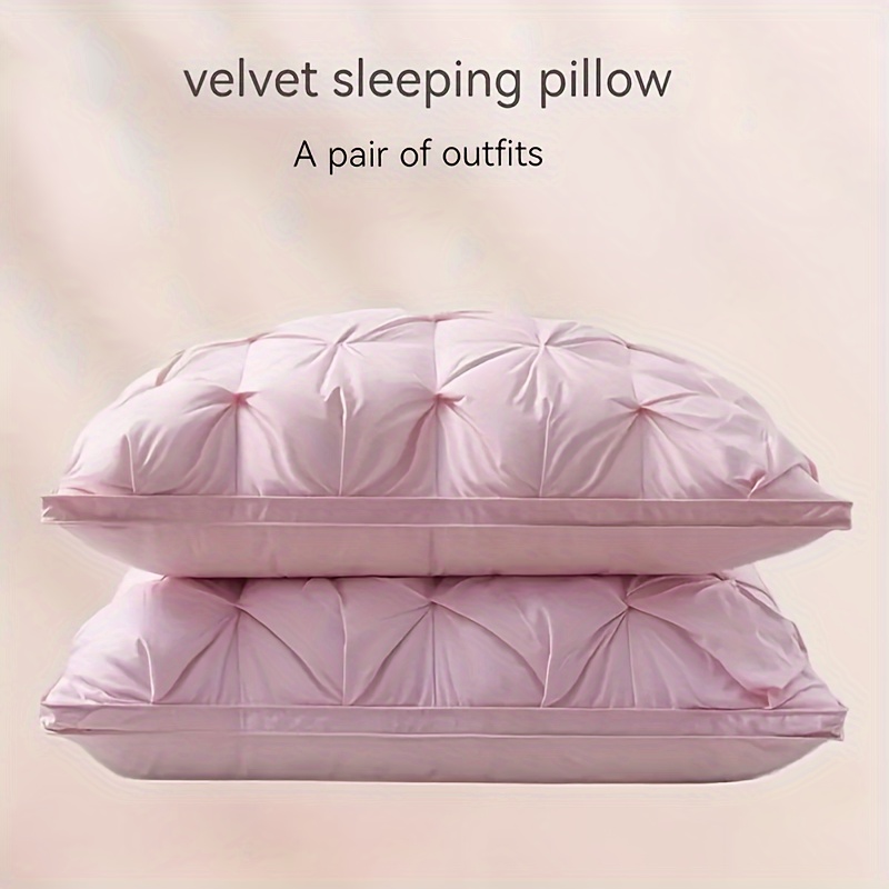 1  soft cervical support sleeping pillow bed pillows for men and women with non collapse core ideal for hotel bedroom   and home use breathable hypoallergenic and   for comfortable sleep details 4