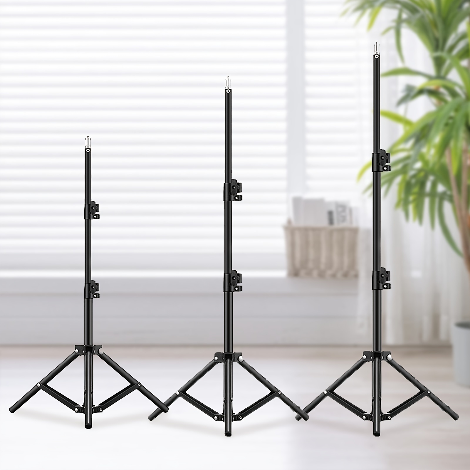 

Photographic Tripod Stand Lighting Stand Fill Light Stand Adjustable Tripod Suit With 1/4 Screw For Ring Light Ring Lamp Softbox Ringlight Projectors Digital Camera Live Broadcast Video Recording