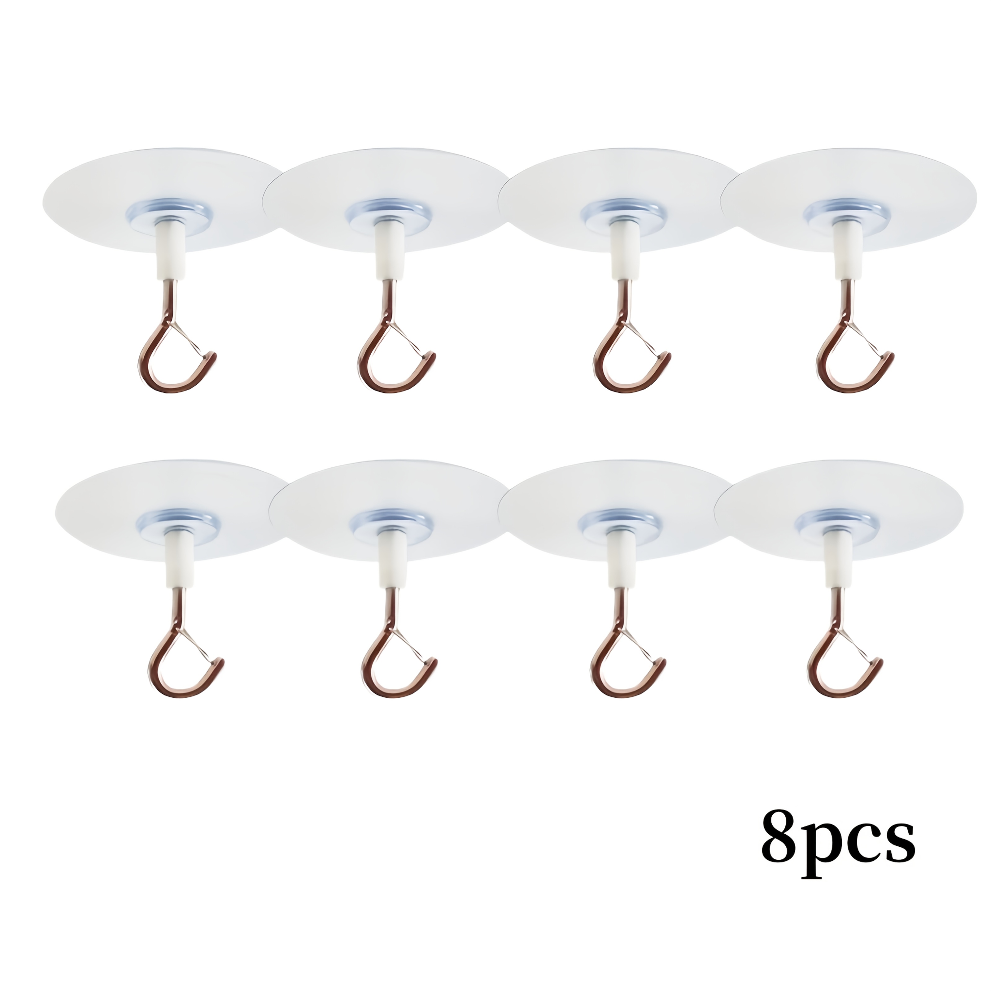 5/8pcs Hooks, Sturdy Self-adhesive Waterproof Ceiling Hooks, Multifunctional Hooks, Suitable For Balloon Wind Chimes