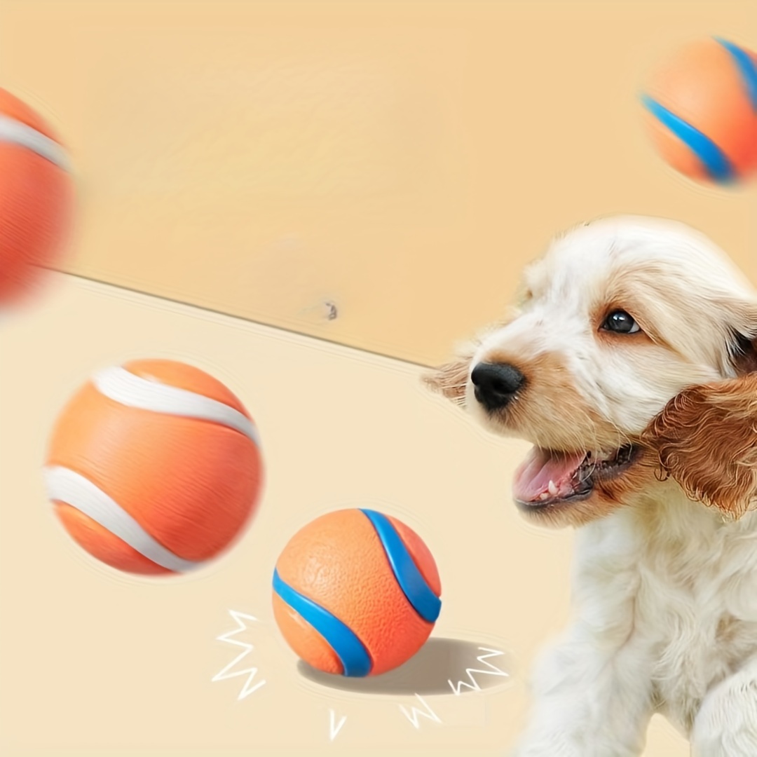 

Durable Rubber Dog Chew Ball - Bite-resistant, Teeth Cleaning Toy For All Breeds - Interactive Training & Play