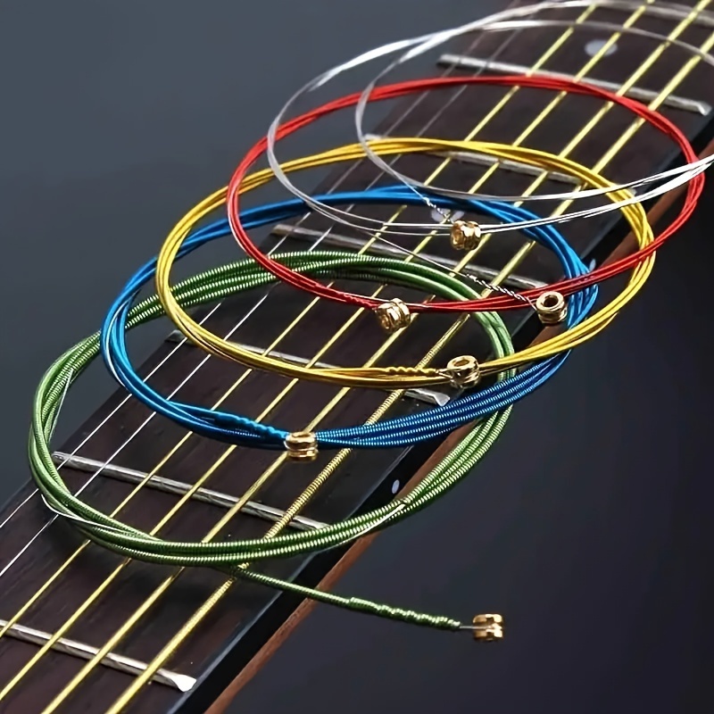 Rainbow Strings Add Colorful Flair Acoustic Classic Guitar