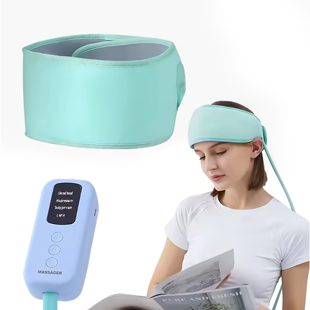fully automatic electric head massager with   and compression for acupressure a portable rechargeable usb powered scalp massager suitable for   men and women ergonomically designed for   and eyes Product details 2