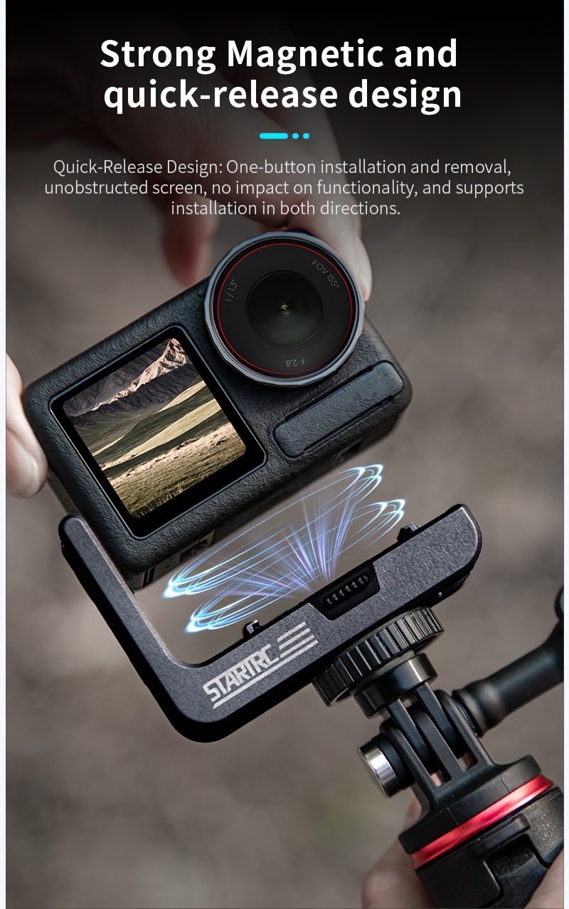 for   5 pro 4 3 l shaped magnetic mount vertical horizontal rotation quick release bracket   no battery photography accessorie details 2