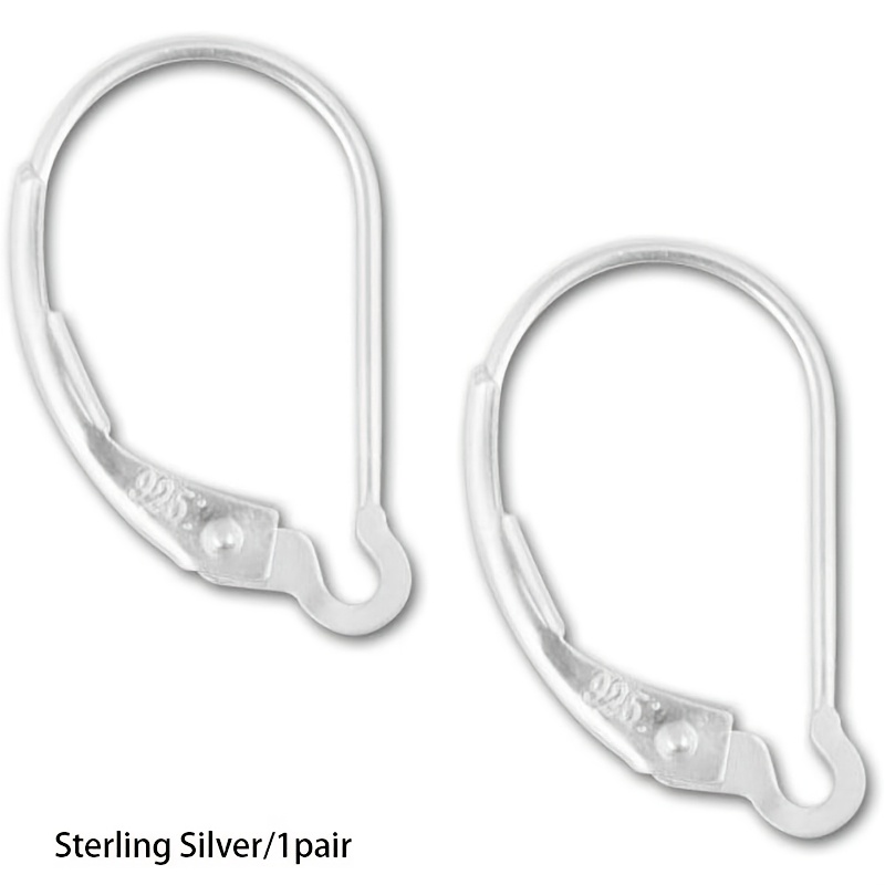 E-shop 925 Sterling Silber austauschbare Hebelverschluss-Ohrhaken für DIY-Ohrringe Schmuckherstellung