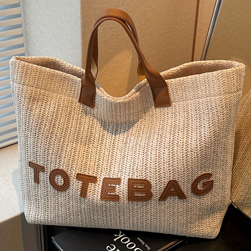 E-shop Perfekte Lily Damen-Gewebte Tragetasche - Minimalistisches Elegantes Design mit Festen Schultergurten & Verschluss, Geräumiges Langlebiges