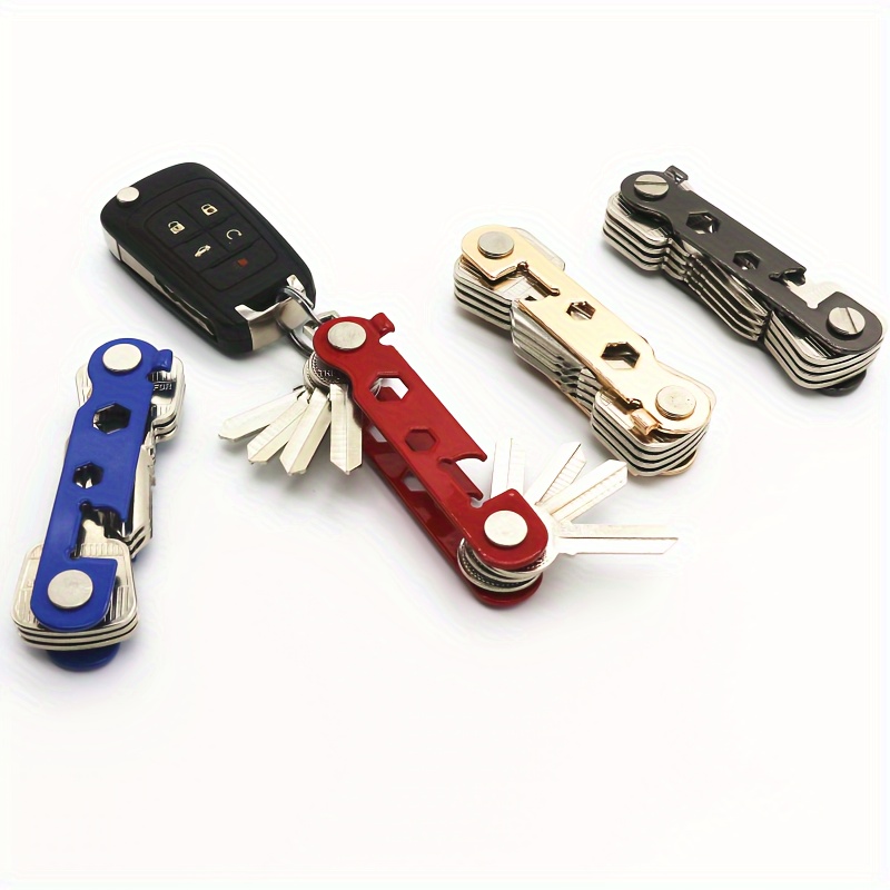 

1pc Key , Keychain For Men - Metal Alloy Key Organizer - Up To 16 , Car Keychain, , Keyring, Key ,