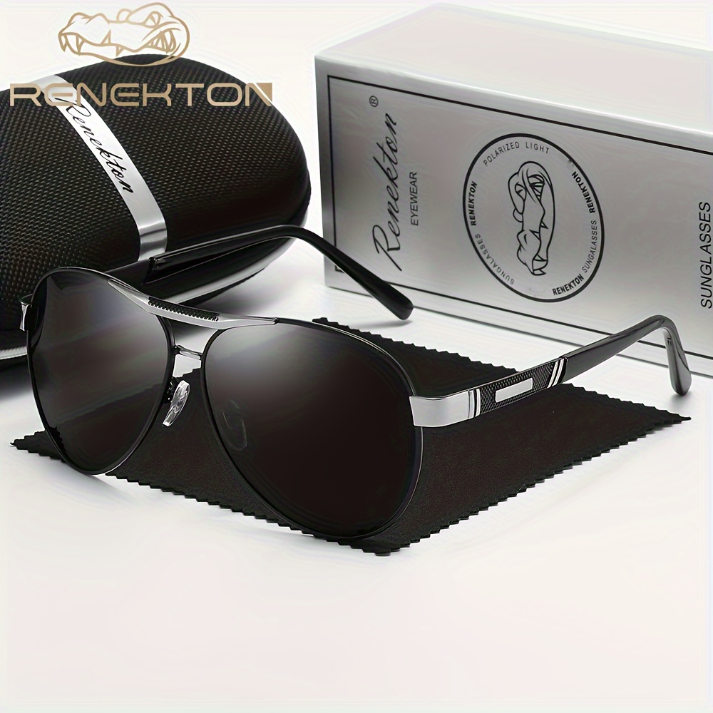 Renekton Classic Vintage Polarized Sunglasses With Blue Lens