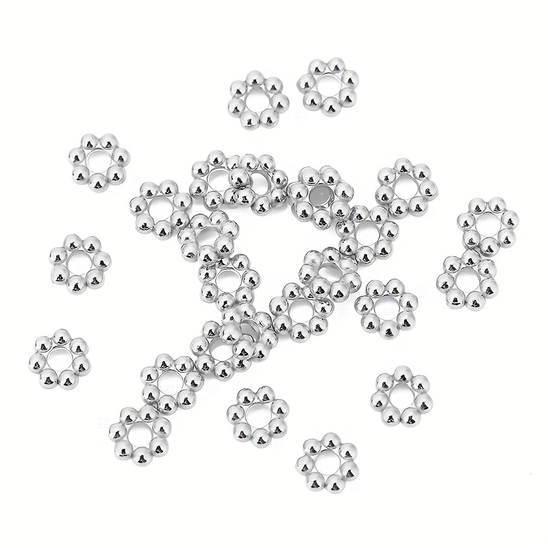 30pcs Never Fade Stainless Steel Beads for Jewelry Making
