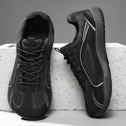item picture big size unisex wide toe casual sneakers retro cushioned running trainers breathable non slip daily walking sports shoes