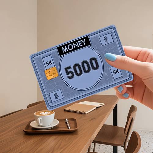 5000 credit card sticker high quality pvc suitable for small chip cards no bubbles