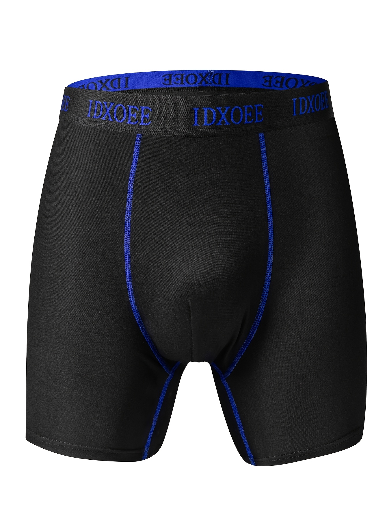 1/3/5pcs Random Men'S Comfortable Slim Shaping Underwear - Breathable, Elastic, Quick Drying, Elastic Waistband, Suitable for Spring Sports, Sports, And Casual Wear - Long Boxer Underwear - Soft, Lightweight, And Moisture Absorbing.