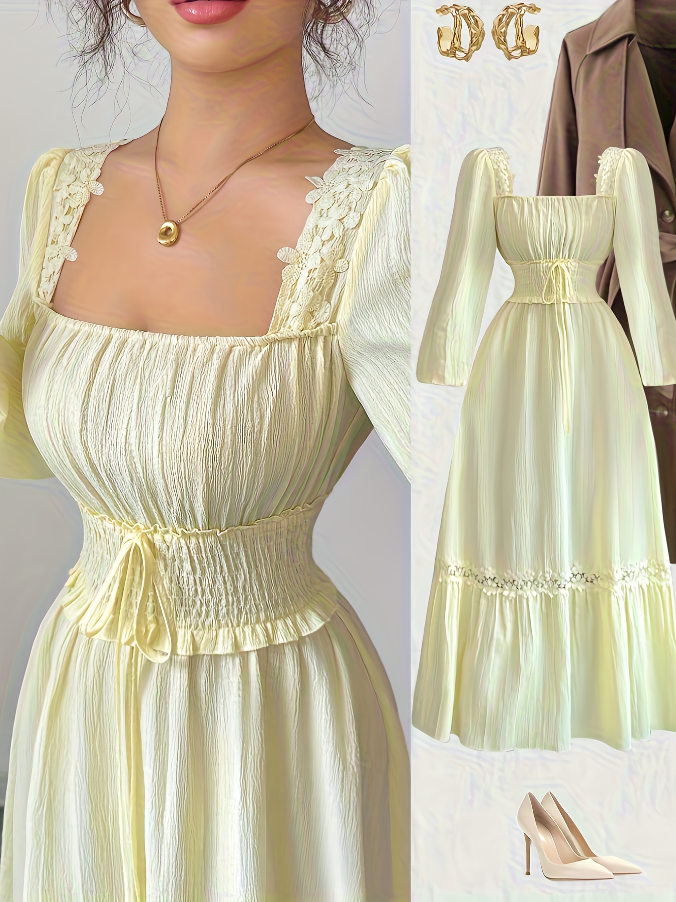 womens cream fall dress Cream Multi Print Sleeveless Midi Dress | Womens | Medium (Available in S)
