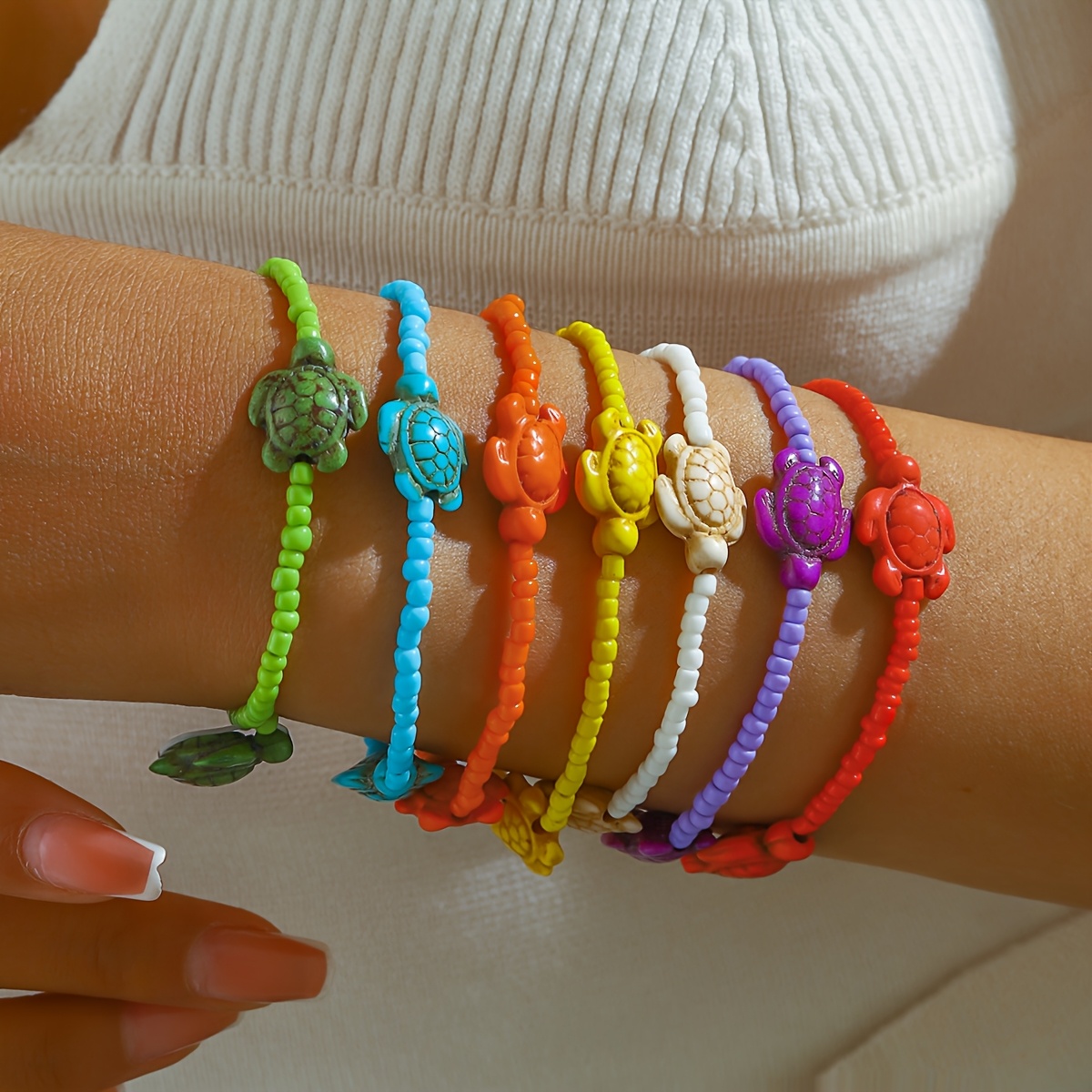 6/7/8pcs Bohemian Style Fake Bracelet Set for Women