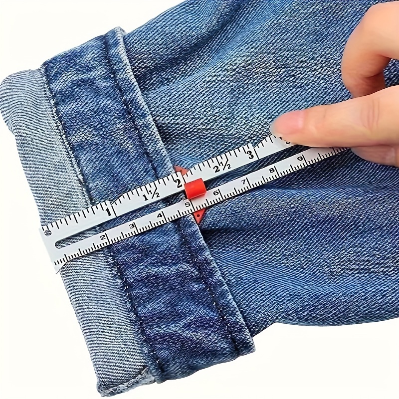 

1pc Metal Sliding Sewing Measuring Tool, Patchwork , Diy Quilting & Craft Supplies - /red