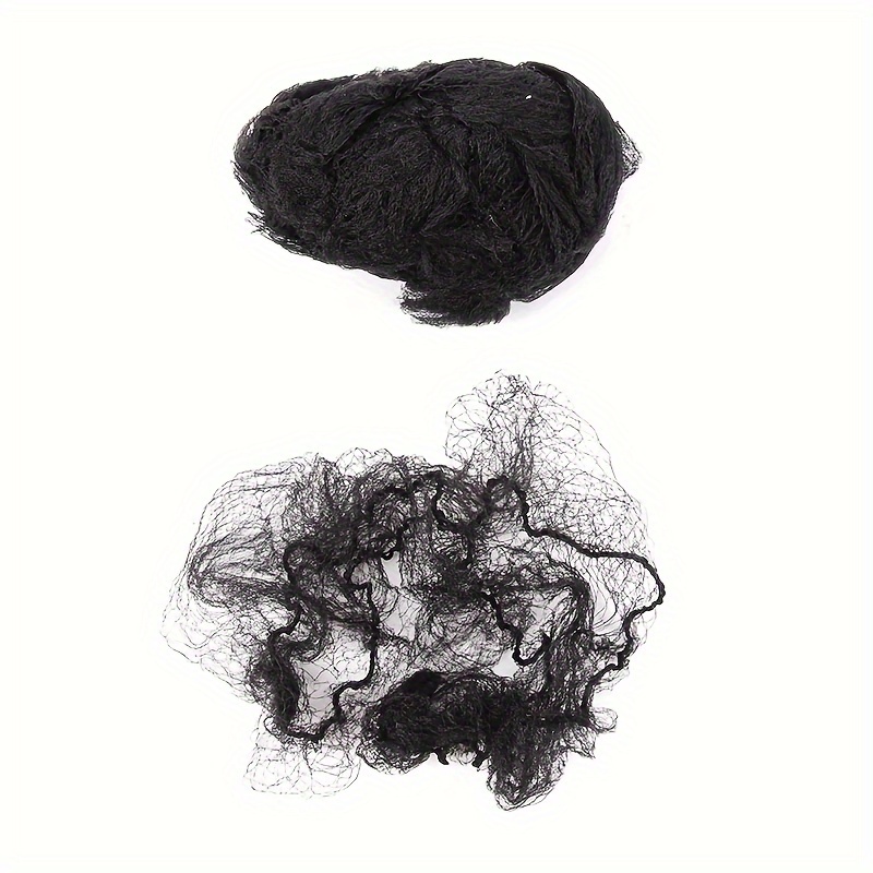 TEMU De 20 Unidades De Redes Para El Cabello, Elástico Invisible De Malla Larga De 30 Pulgadas, Negras, Y Redes Para Pelucas De 18 Pulgadas, Líneas