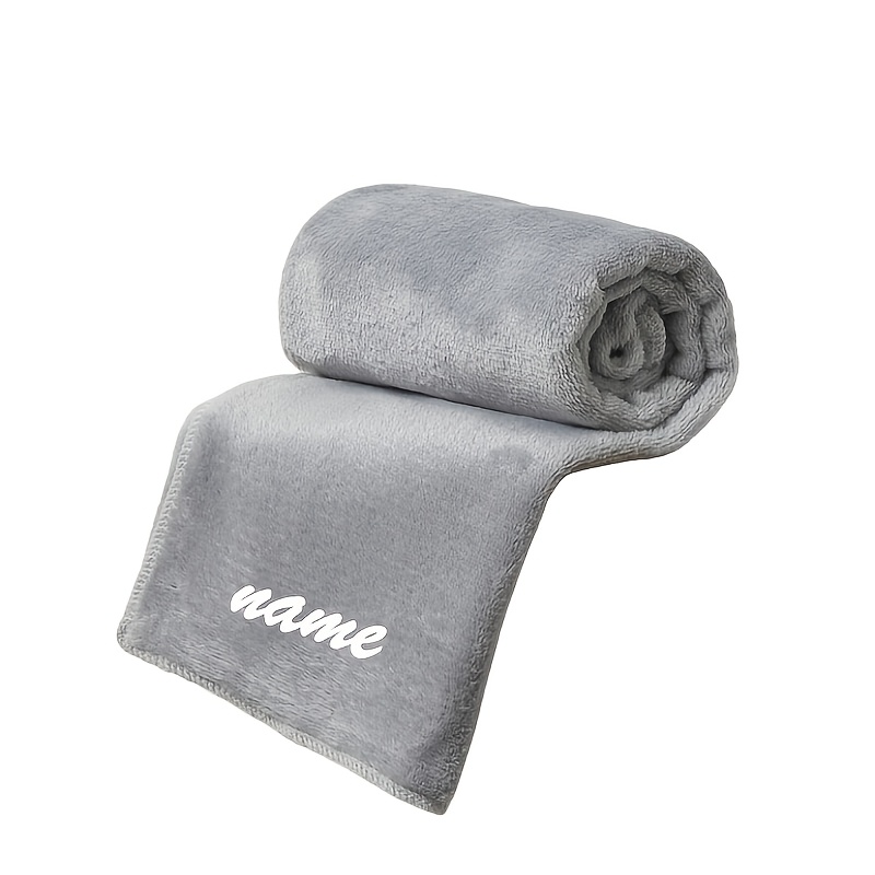 Custom Embroidered Name Pet Blanket in Multiple Colors