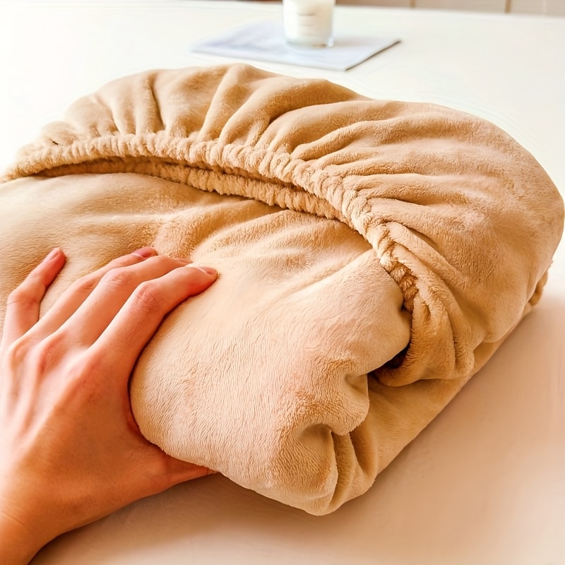 dra på i mjölkflint mjukt plysch sängskydd - Temu Sweden