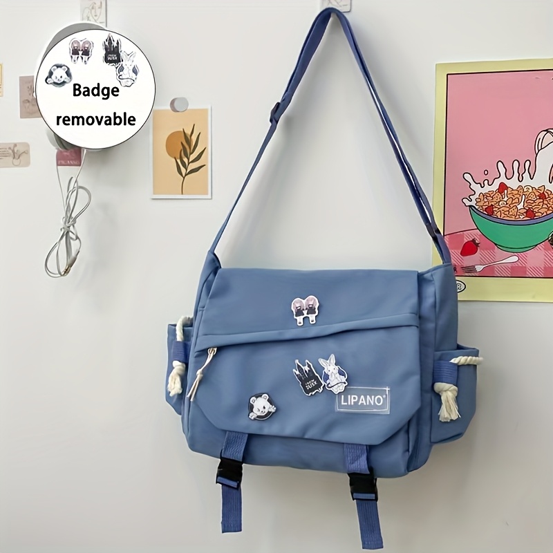 E-shop Eine stylische Sporttasche mit großem Fassungsvermögen, Retro Messenger Bag für die Arbeit, Universal Nylon Crossbody Bag für Studenten