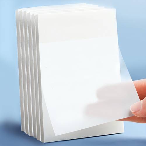 1 transparent notes waterproof self notes memo notes stationery stickers school supplies office suppliesnotepad