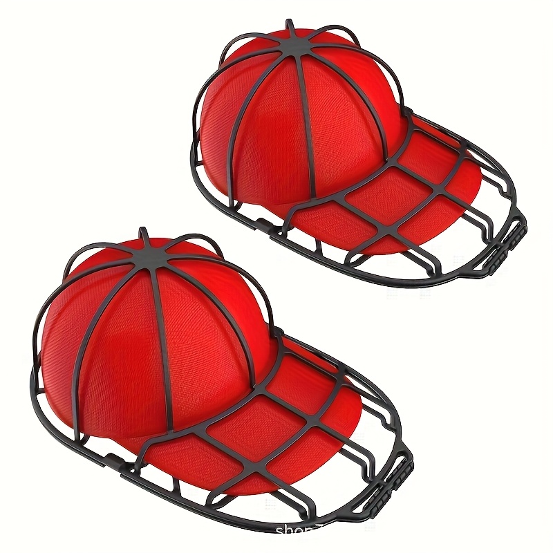 TEMU 2pcs Plastic Hat Washing Machine, Baseball Cleaner, Bottle Cleaner, Bathroom Accessories, Baseball Cleaning Rack Cage, Hat Cleaning Bracket, Baseball Shaper.