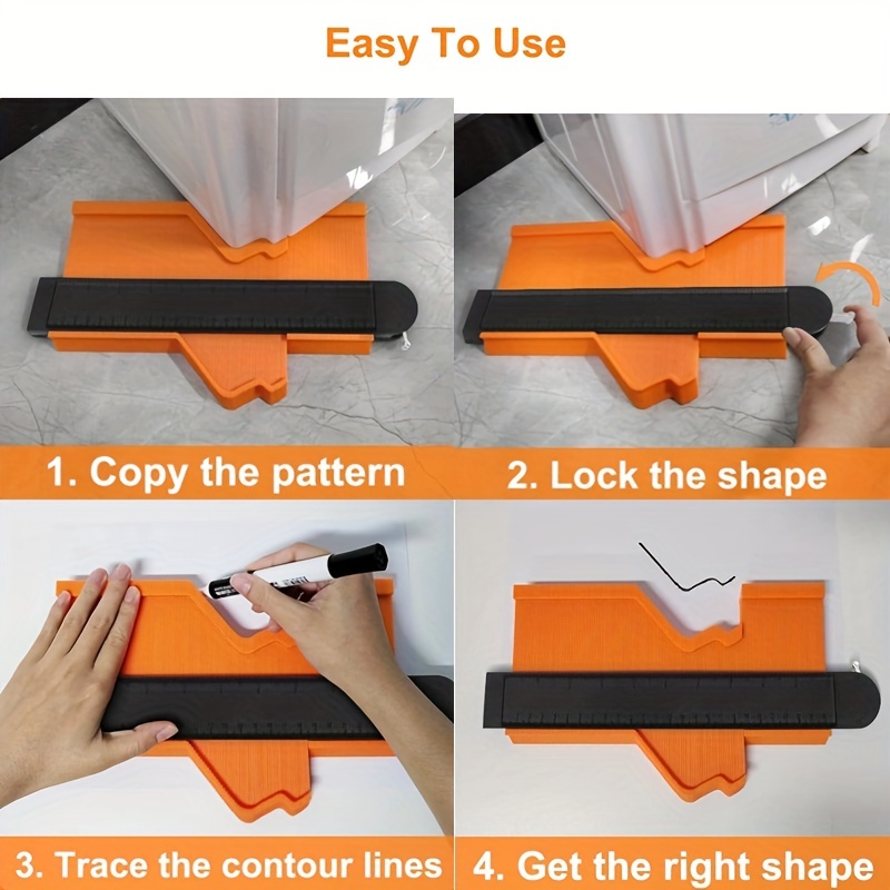 Contour Gauge Lock Profile Tool Set Precision Angle - Temu Canada