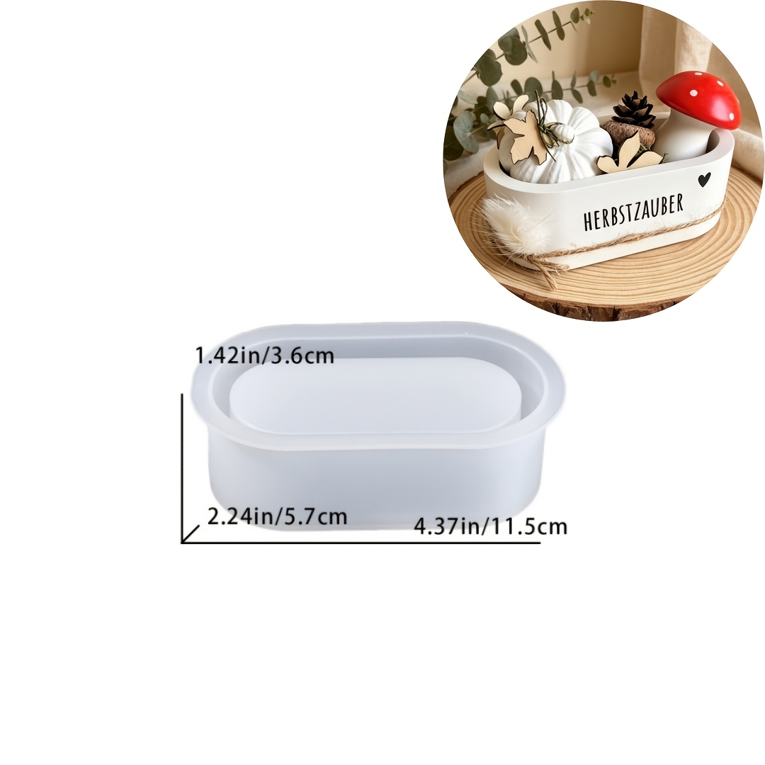 Image of Diy Silicone Mold Compatible For Resin & Clay - Storage Box With Irregular Shape Suitable For Succulent Pottery, Candle Holders, Gypsum Crafts, Containers,, Making Mold
