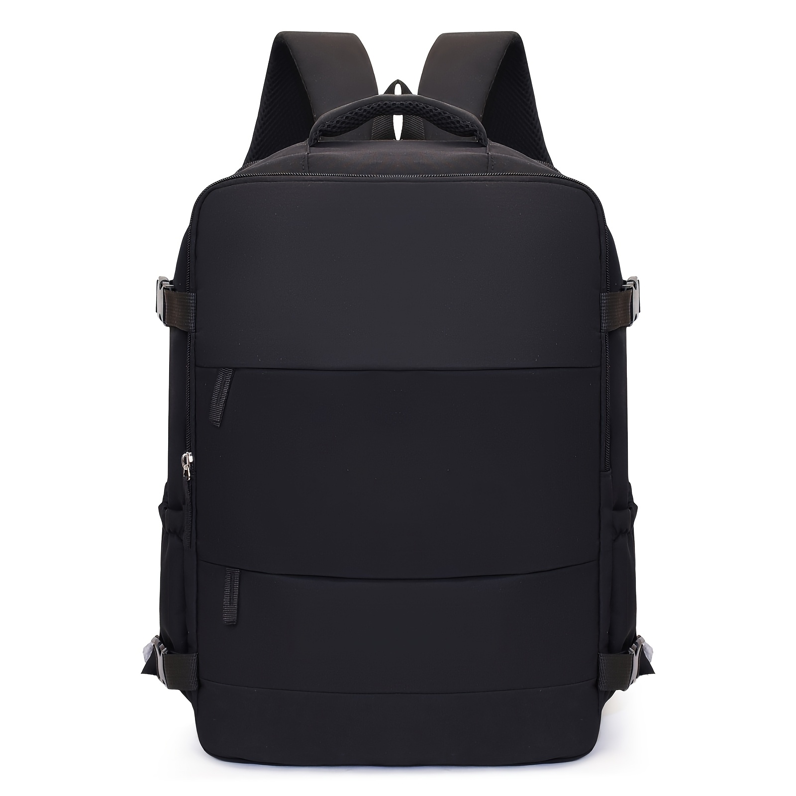 TEMU Business Travel Boarding Backpack, Airplane Approved Size 40*30*20cm, Men's Luggage Bag With Separate Shoe Compartment And 180-degree Opening