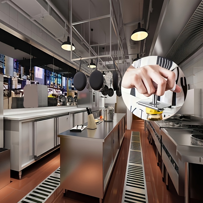 1pc Effortlessly Open Cans And Bottles With Stainless Steel Opener - Perfect For Restaurant And Hotel Kitchens.