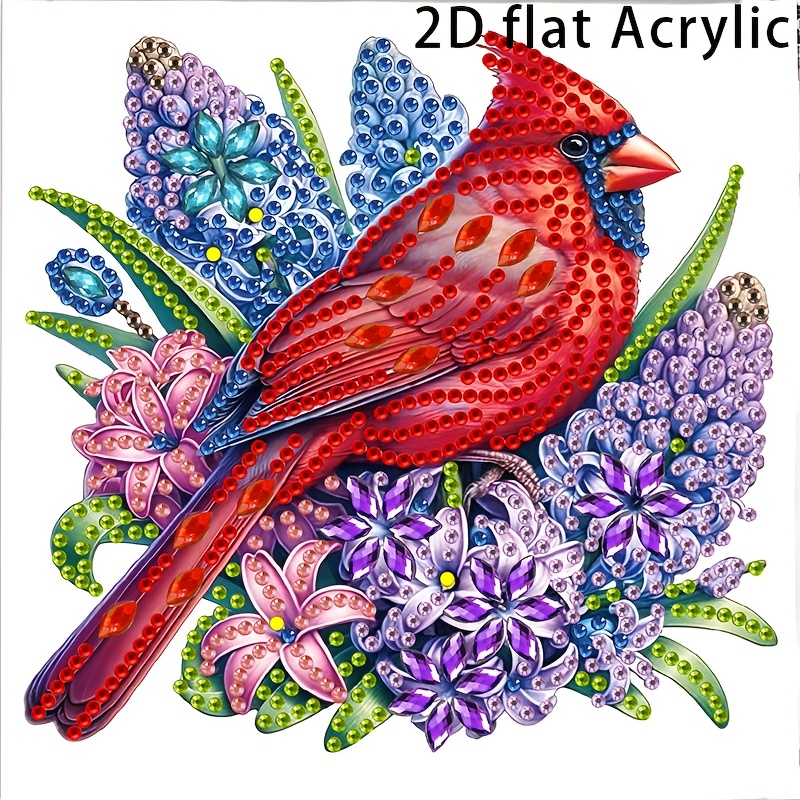 diamond painting   embroidery kit for adults kids 7 87x7 87 inch   bird flower pattern   painting home decor wall art craft supply gift womens clothing
