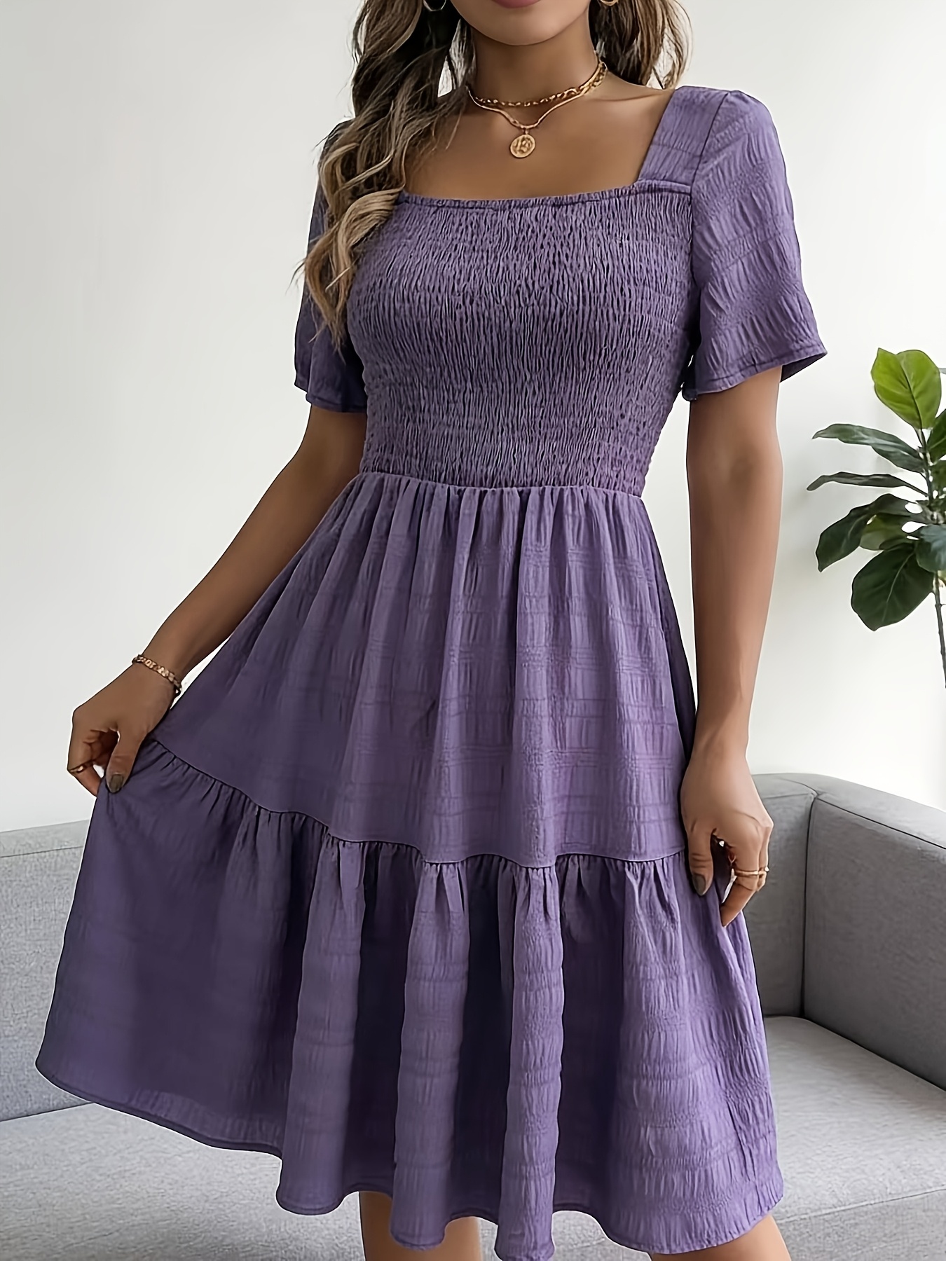 open lace back dress Draped Royal Purple Gown– Teuta Matoshi