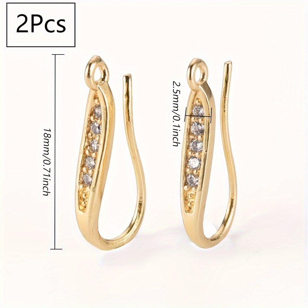 Buy VIPITH Gold Fishhook Earring Hooks,30 PCS/15 Pairs 18K Gold Plated  Hypoenic Ear Wires,for Jewelry Making, Jewelry Findings Parts with 150 PCS  Rubber Earring Backs Stopper for DIY Earrings Online at desertcartIreland