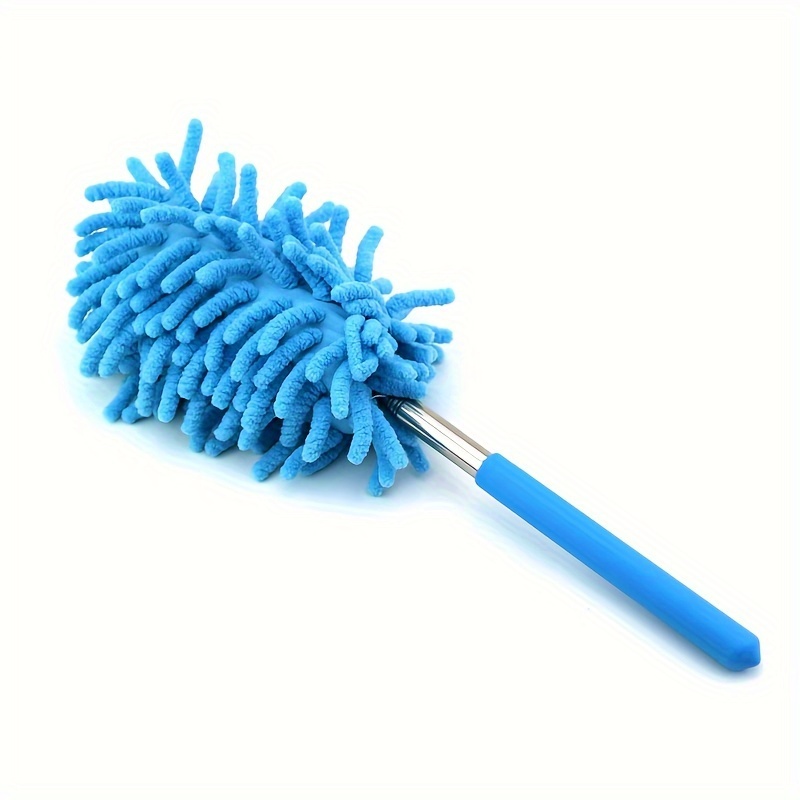 TEMU 1pc Retractable Microfiber Cloth, Cleaning. Multifunctional Retractable Lengthening Feather Duster