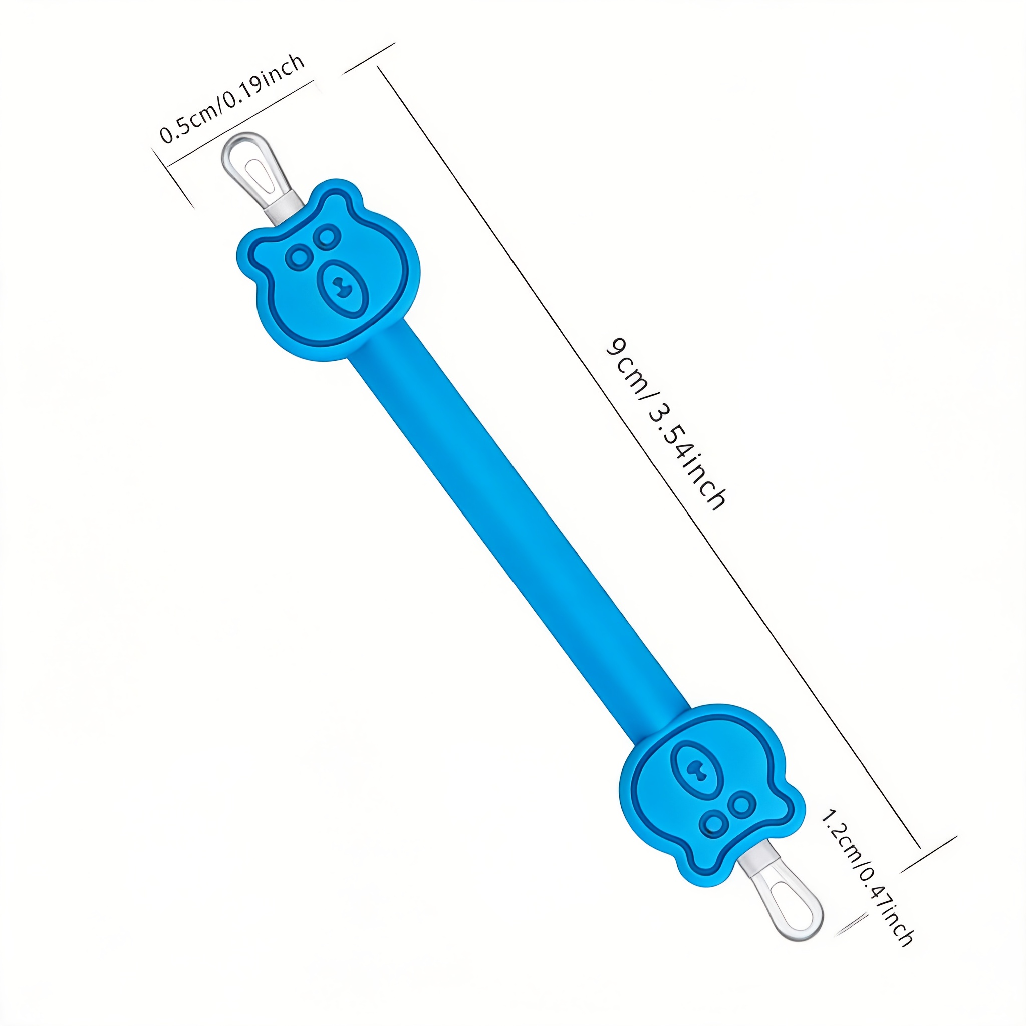 Blue Teddy Bear 2-In-1 Nose and Ear Cleaner Tool for Babies
