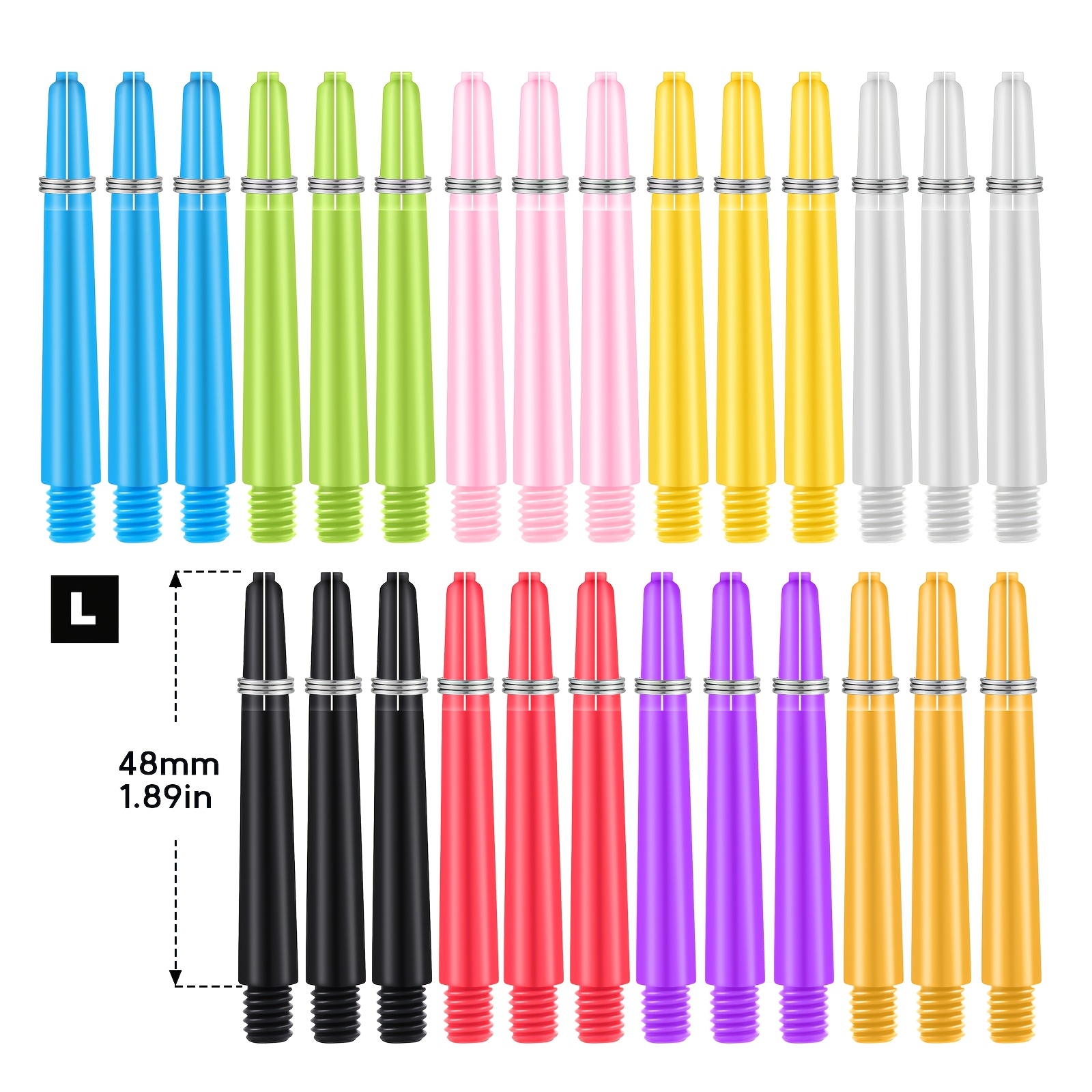 27pcs Darts Set with PC Shafts & 2BA Thread