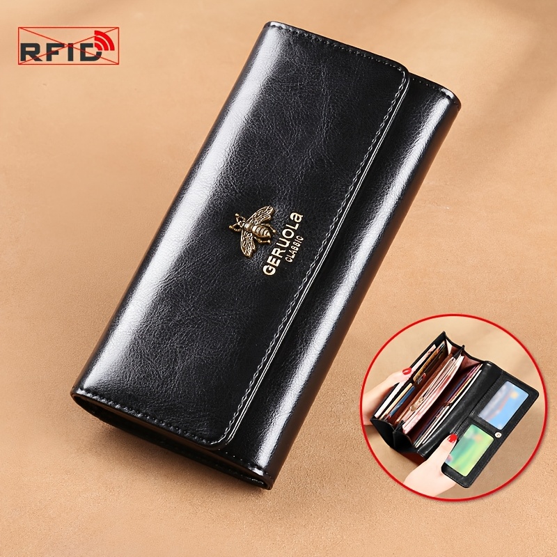 2026 -grain Leather Anti-theft Brush Women's Wallet Large Capacity Multi-card Slot Card Bag 0 Wallet Document Bag
