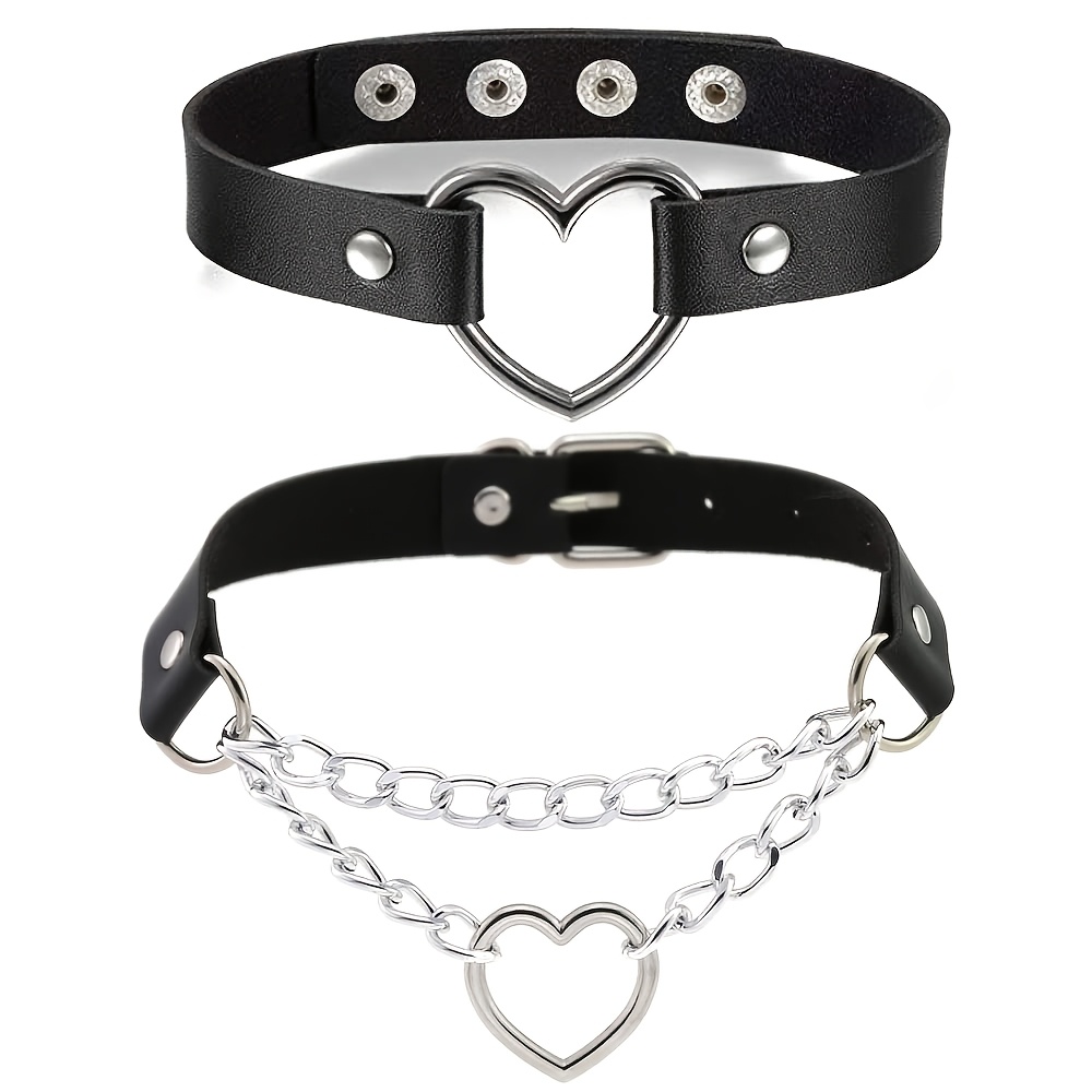 TEMU New Style 2pcs Women's Sexy Fashion Chokers, Lightweight And Comfortable With Adjustable Size, Suitable For Daily Life, Casual Vacations,