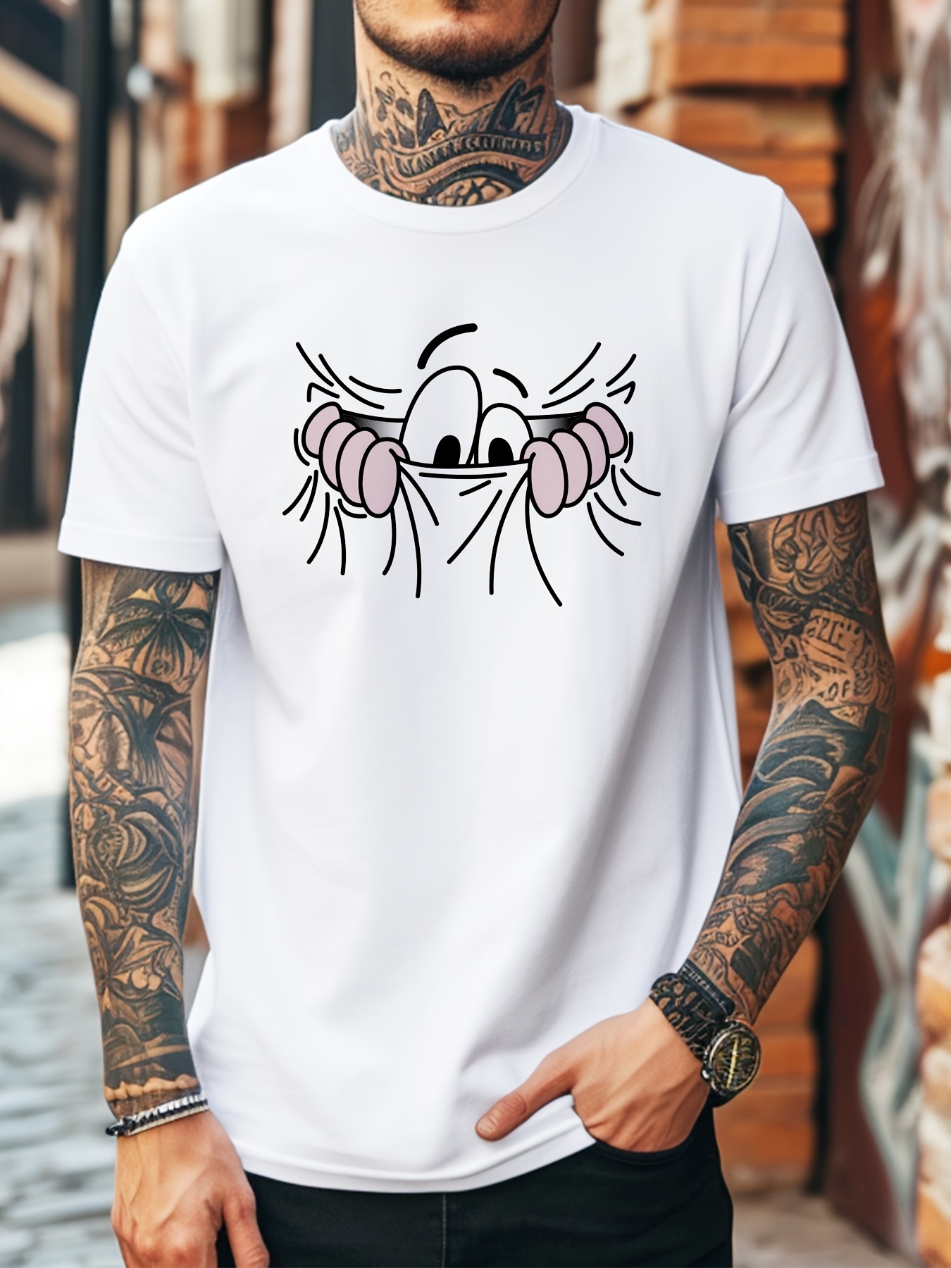 T shirt Imprim Graphique Dessin Anim T shirt D contract Temu