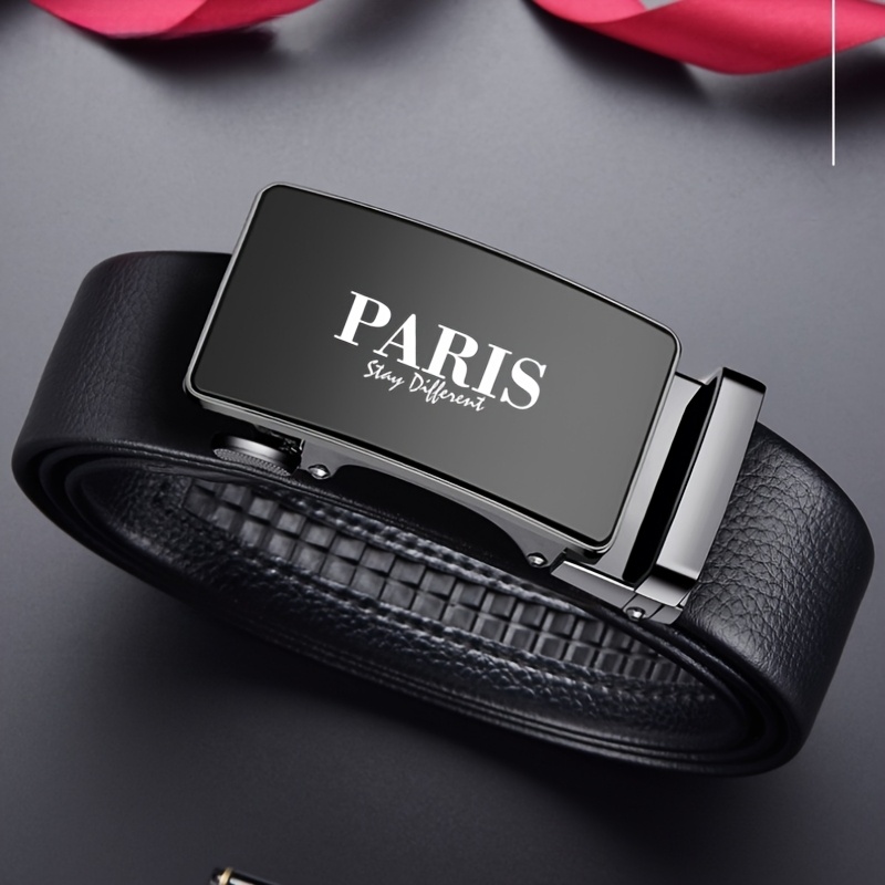 Men's Paris Stay Different Automatic Buckle Belt