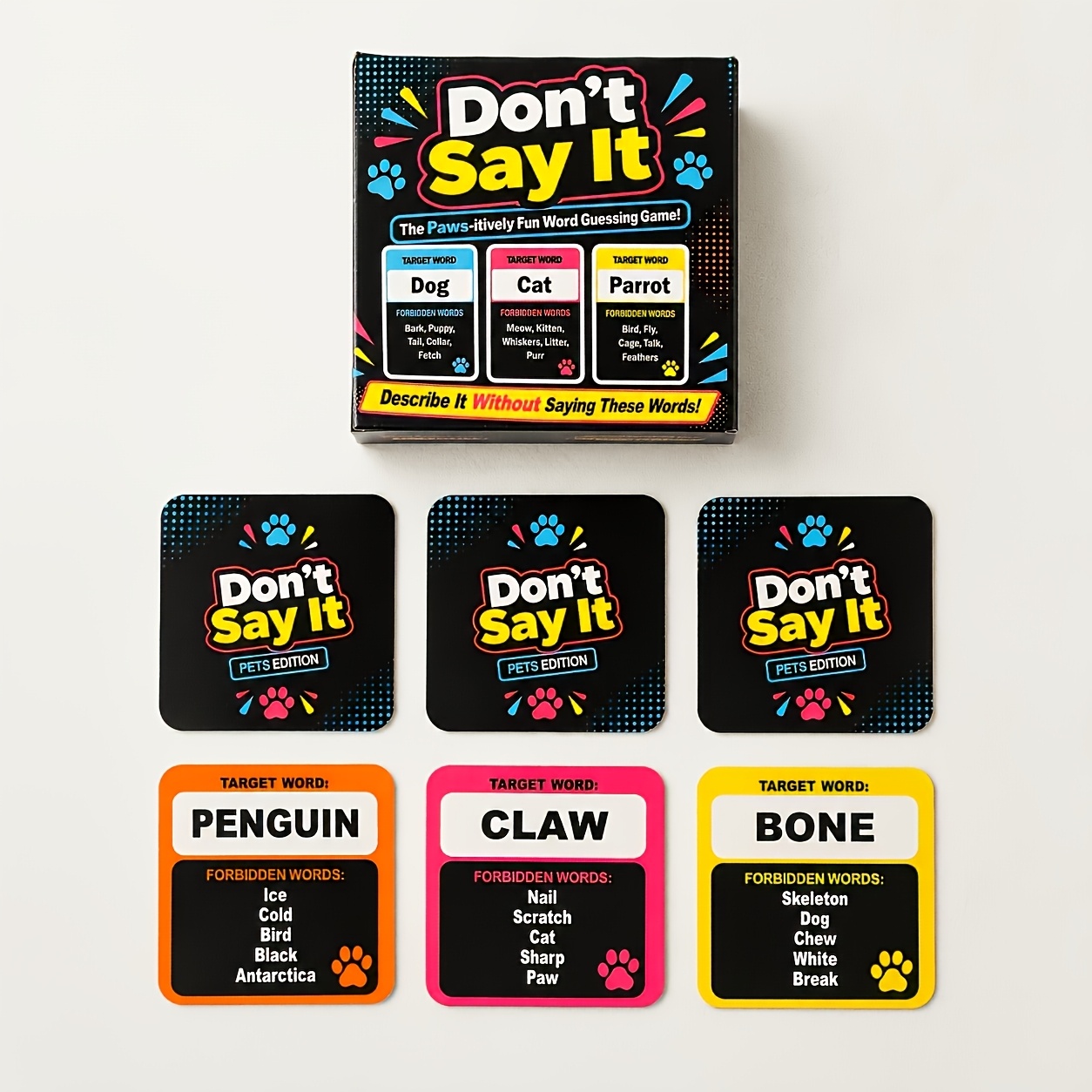 Portable Pet Vocabulary Challenge Card Game