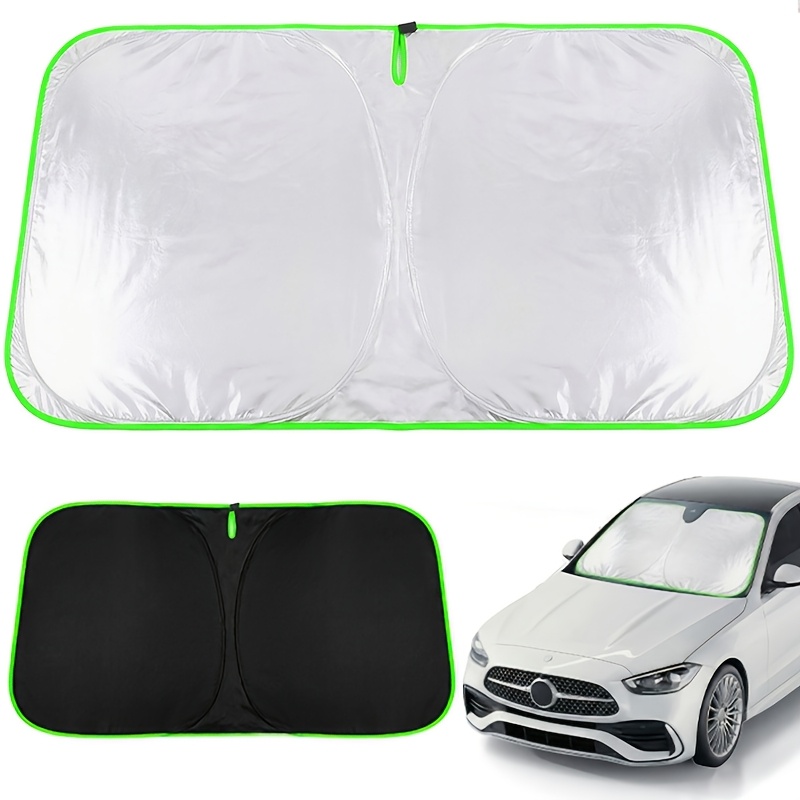 TEMU Single-piece Portable Car Windshield Sunshade, Upgraded Universal-fit Vehicle Windshield Sun Visor, High- Heat-insulating Sun Protection Cover,