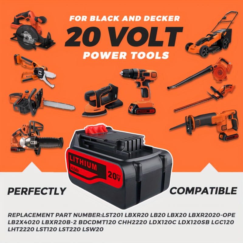 Decker 20v Max Black And Decker 18v Charger Home Depot Battery