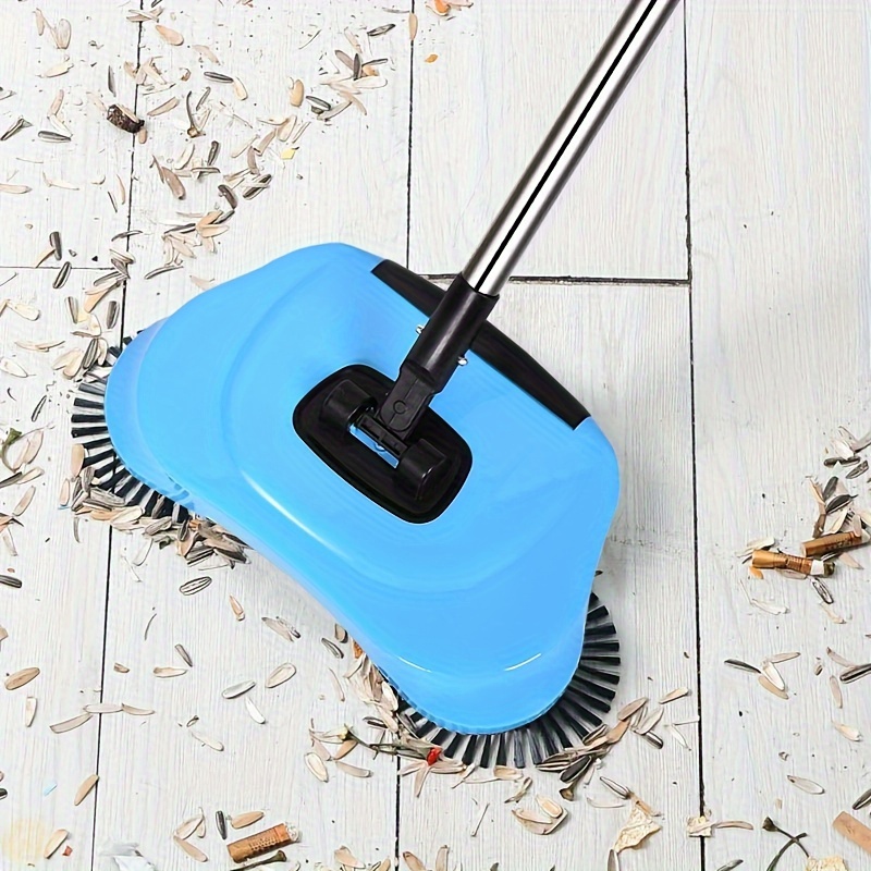 3 in 1 multifunctional hand push sweeper vacuum effortless cleaning for hardwood tile removes garbage pet   no batteries required   bedroom   room best for christmas   thanksgiving details 6