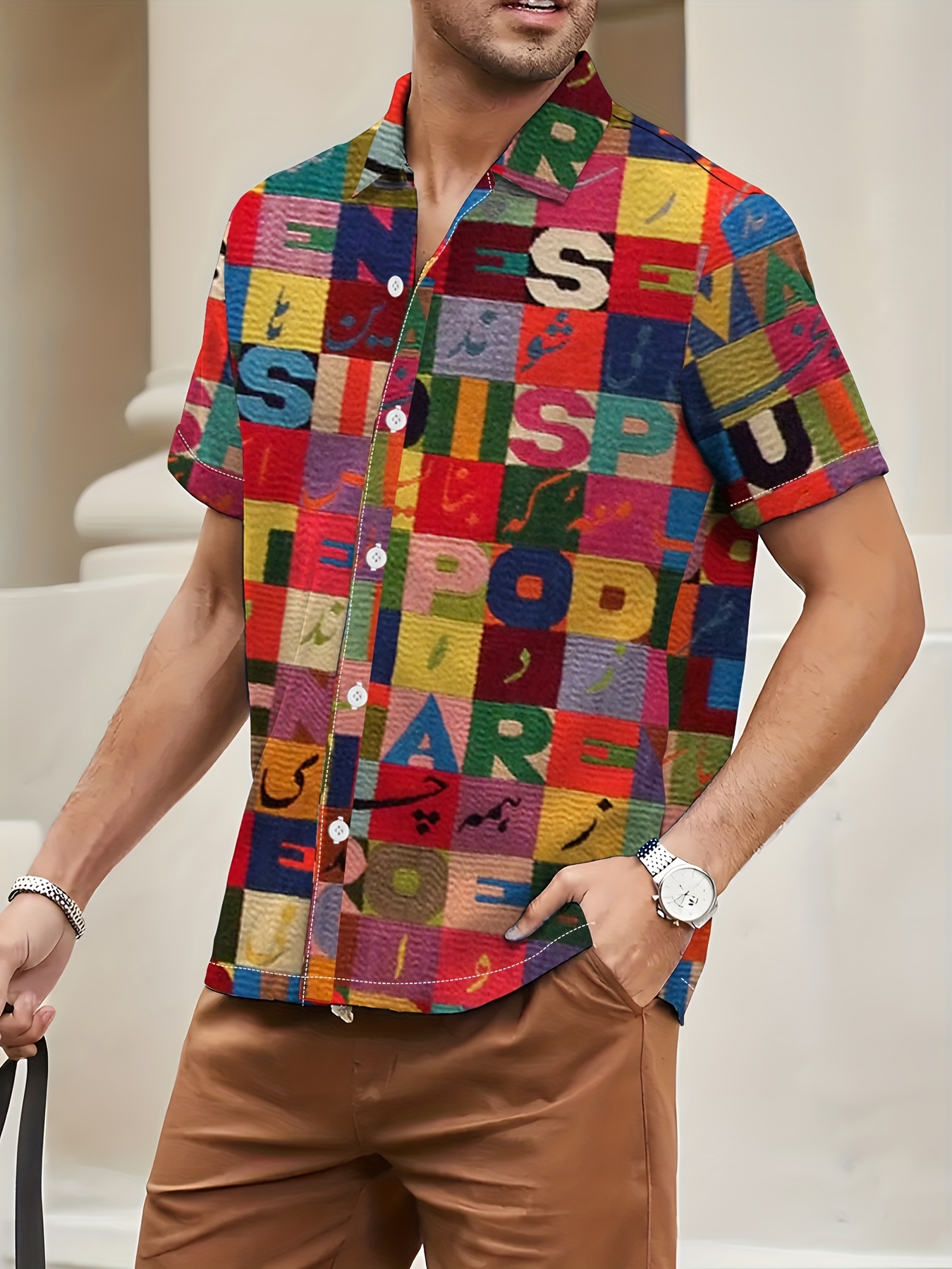 Funky Shirts For Men - Temu