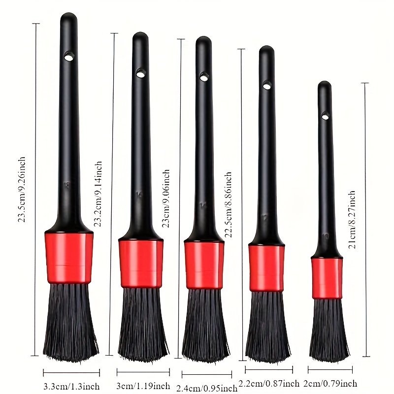 6pcs Nylon Car Detail Brush Set, Dashboard Exhaust Wheel Car... product image 4