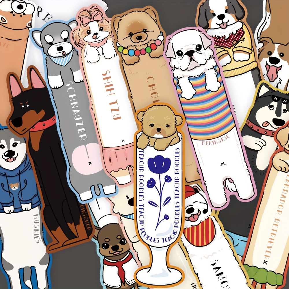

30- Dog Bookmarks, Assorted , Set For Readers, For And