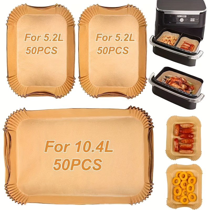 150pcs Household Disposable Baking Paper Oil Paper, Suitable for Ninja 39.37L Air Fryer, Suitable for Ninja AF500EU with 50 Sheets of 10.41L + 100 Sheets of 5.19L, Food Prep Paper, Kitchen Essentials, Easy Cleanup, Reusable Alternative, Heatresistant Sheets, Durable Paper, Baking Liners, Ninja Compatible, Cooking Enthusiasts, Home Bakers